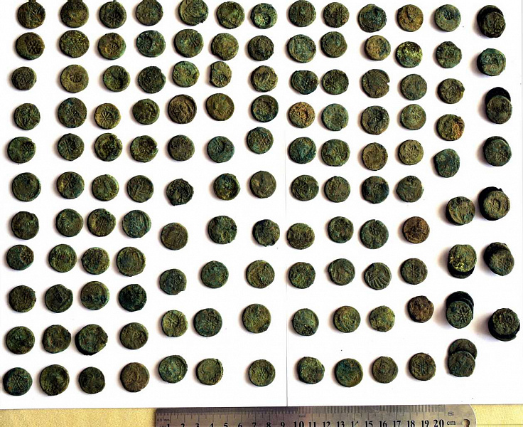 На месте раскопок в Красноармейском районе нашли клад античных монет