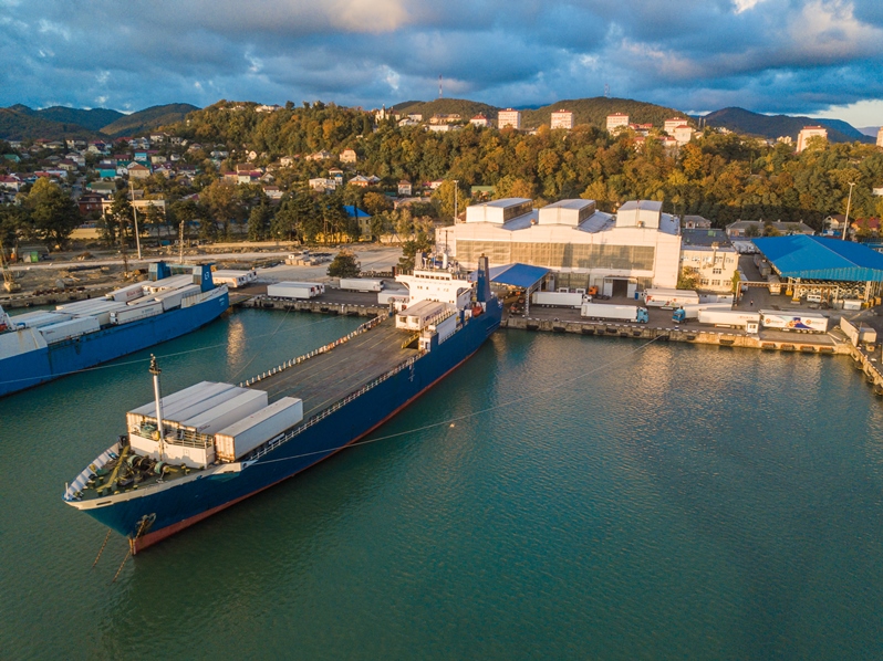 Комплекс РО-РО Туапсинского морского  торгового порта обработал тестовую партию экспортного груза