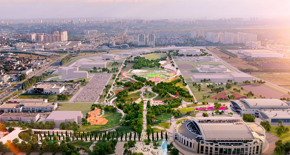 В самом центре «Города спорта» построят «Парк достижений»