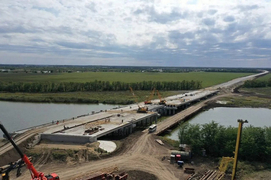 В Краснодарском крае идет строительство восьми мостов