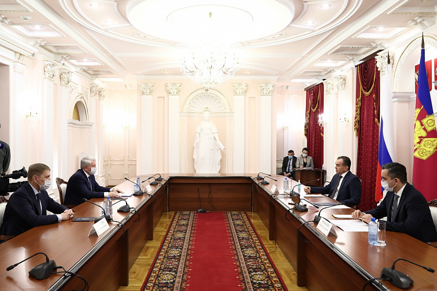Губернатор Кубани встретился с новым гендиректором компаний «Газпрома» в Краснодарском крае