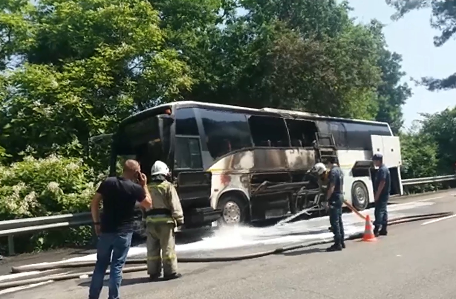 В Туапсинском районе при перевозке детей из лагеря произошло ДТП  