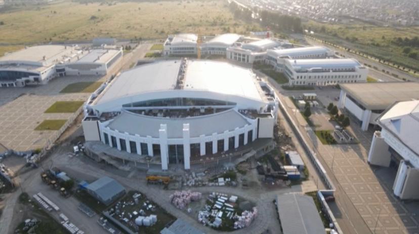 Основные строительные работы во Дворце водных видов спорта в Краснодаре завершат до конца этого года
