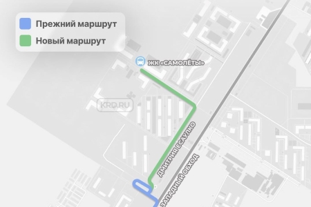 В Краснодаре маршрут автобуса № 22 продлят до ЖК «Самолет»