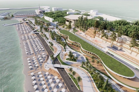 Обновленный пляж «Маяк» в Сочи планируется открыть в 2025 году