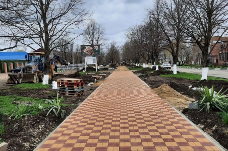 Благоустройство бульвара в селе Успенском завершится в 2023 году