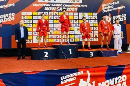 Две медали завоевали кубанские спортсмены на первенстве Европы по самбо