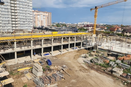 Школу по улице Пономаренко в Краснодаре достроят в 2025 году